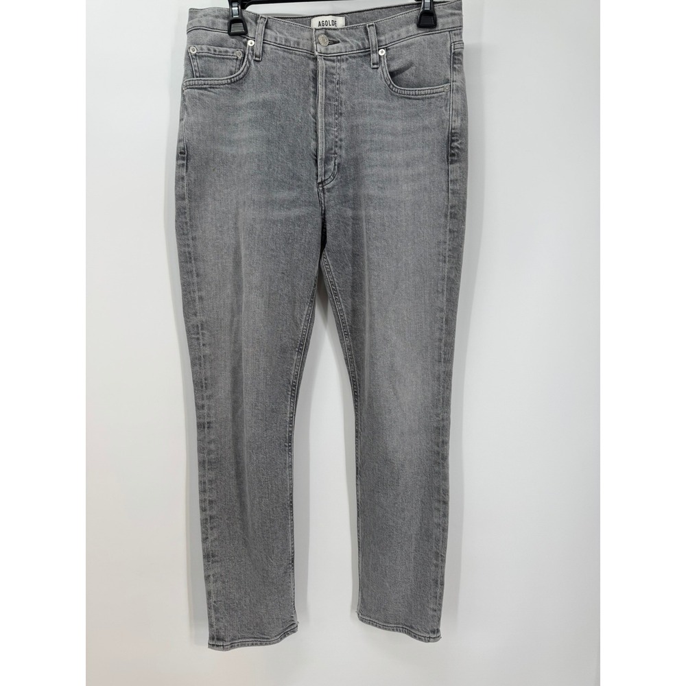 AGOLDE Women's Gray Wash Nico Straight Leg‎ Denim Jeans Size 29 Button Fly